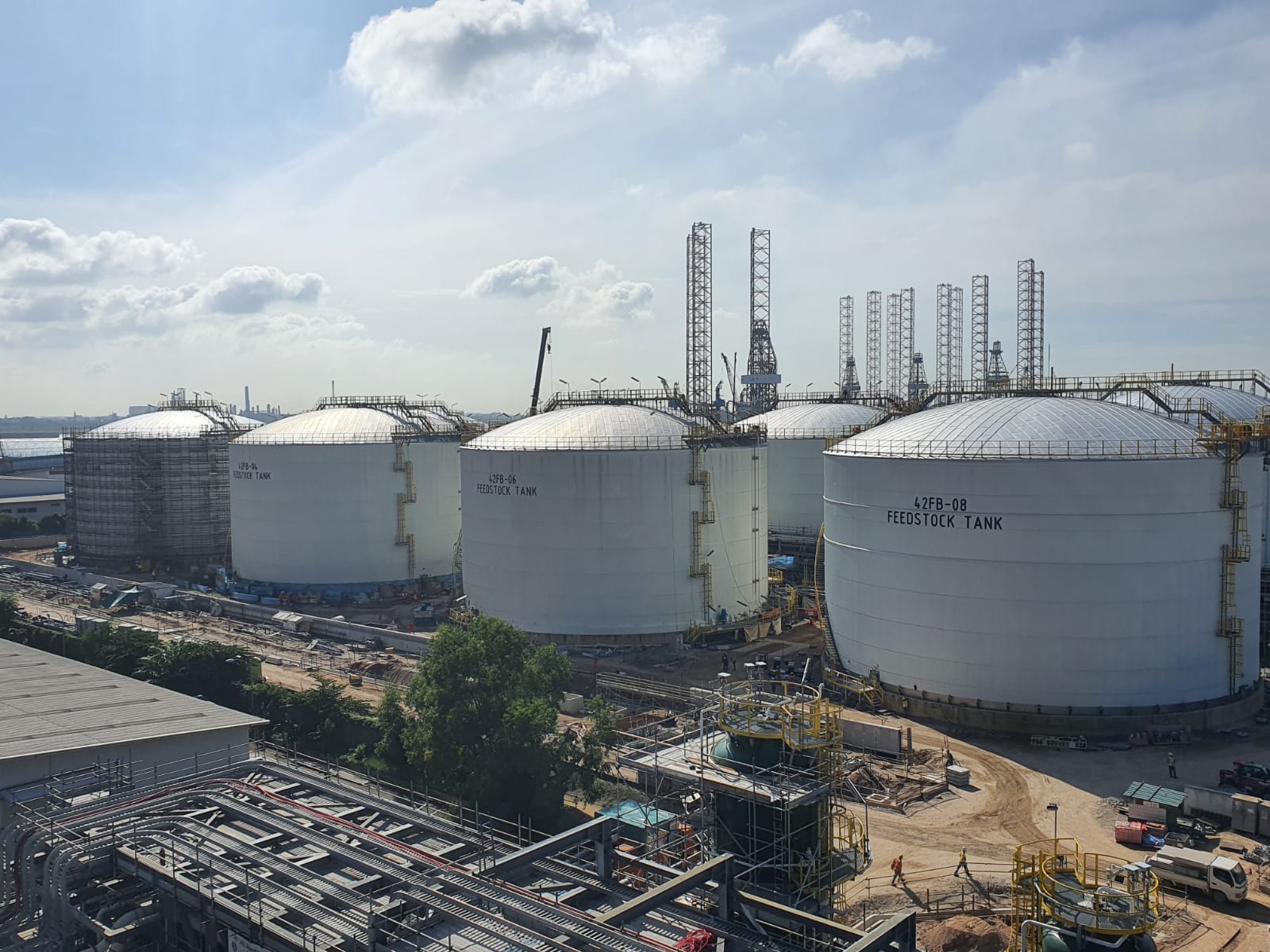 Kespet's sheet metal claddings for biodiesel plant in Singapore